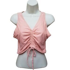 Beachsissi L Peach Cinched Bikini Swimming Suit Top Lined Summer Vacation Large